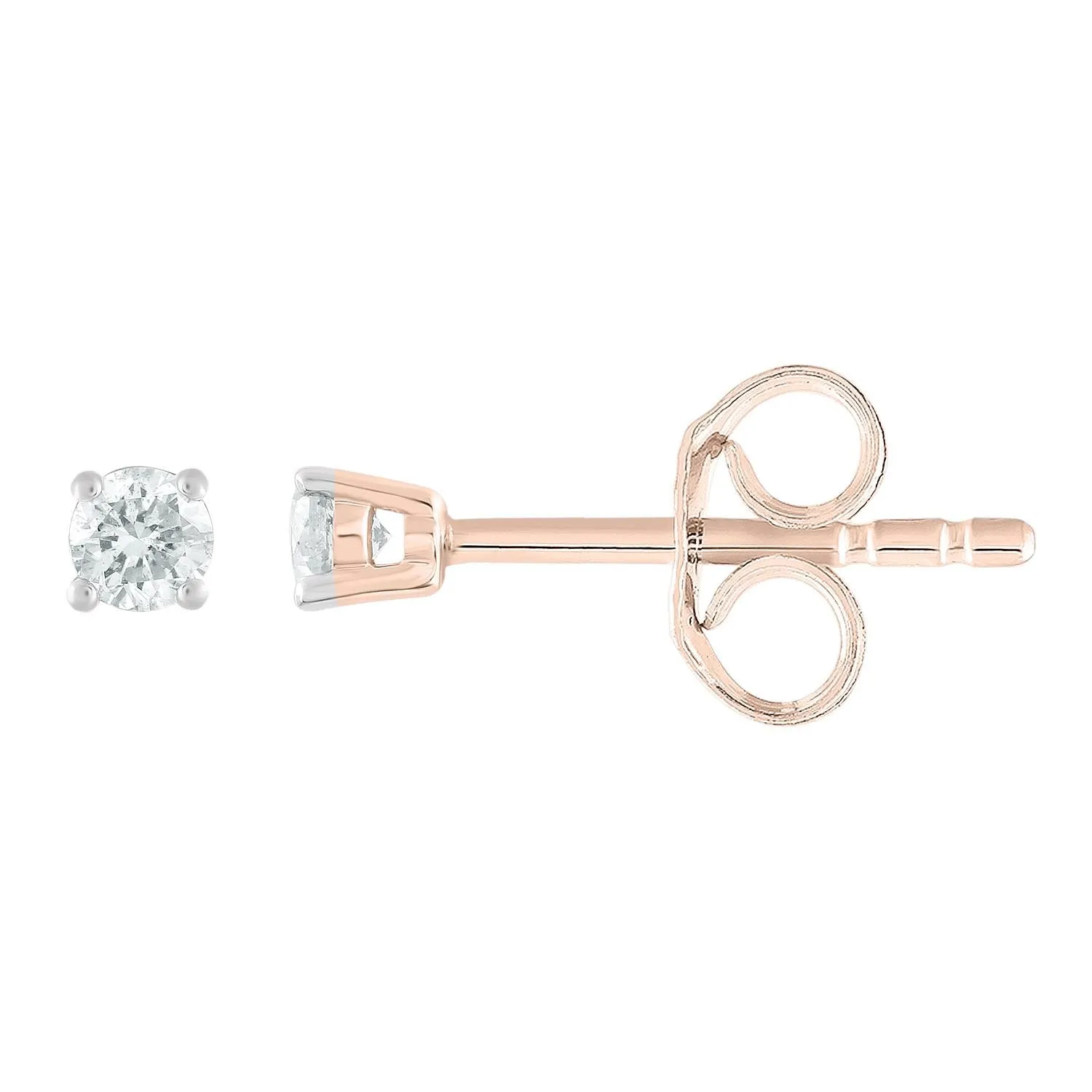 0.10ct Diamond Stud Earrings in 9ct Rose Gold