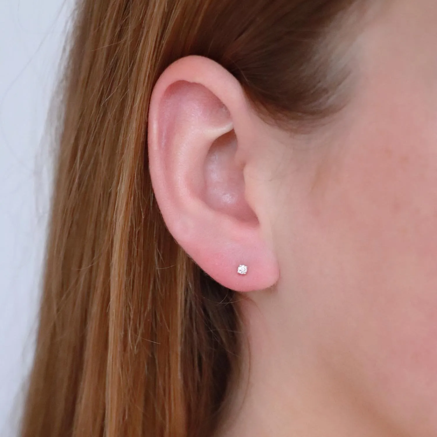 0.10ct Diamond Stud Earrings In 9Ct Yellow Gold
