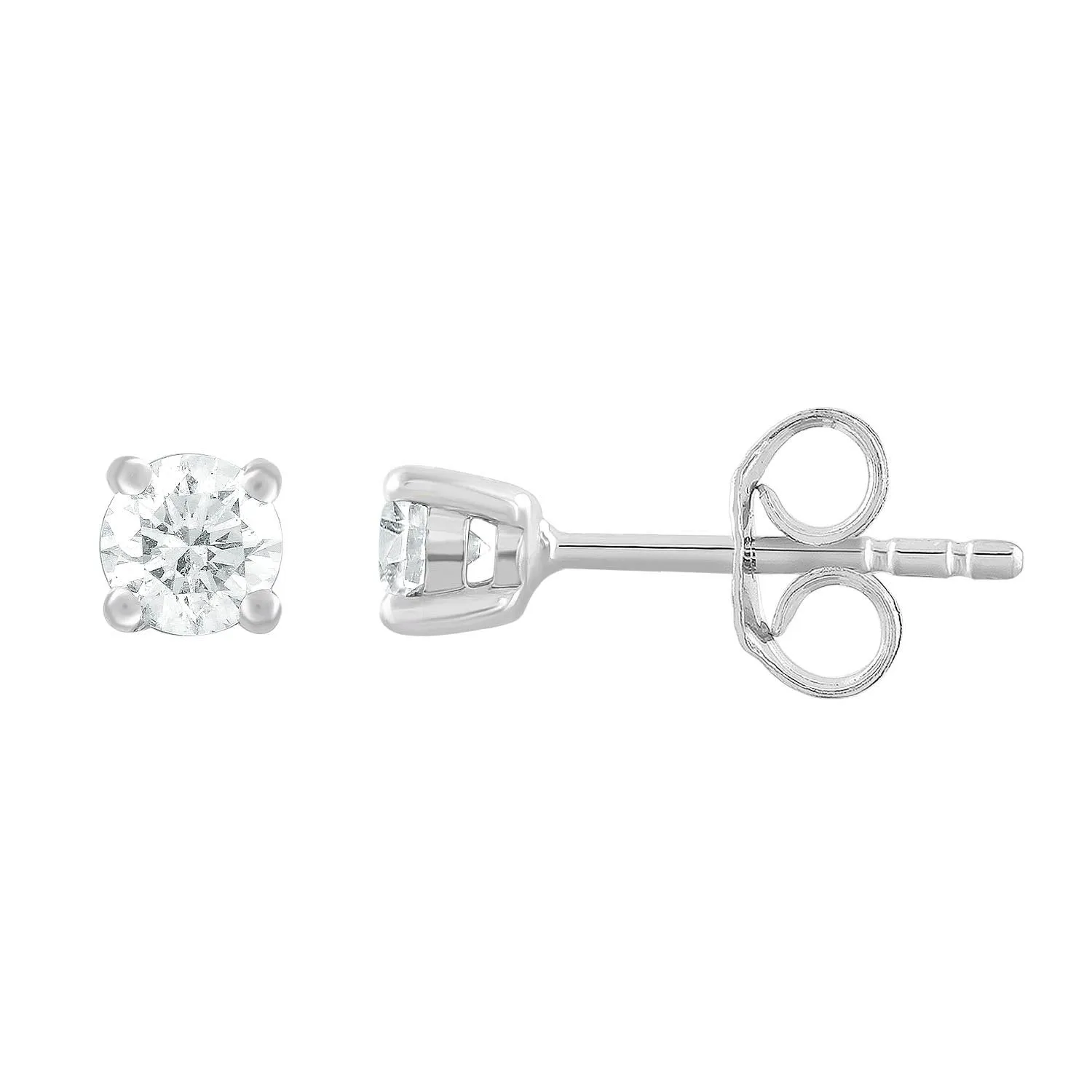 0.30ct Diamond Stud Earrings In 9Ct White Gold