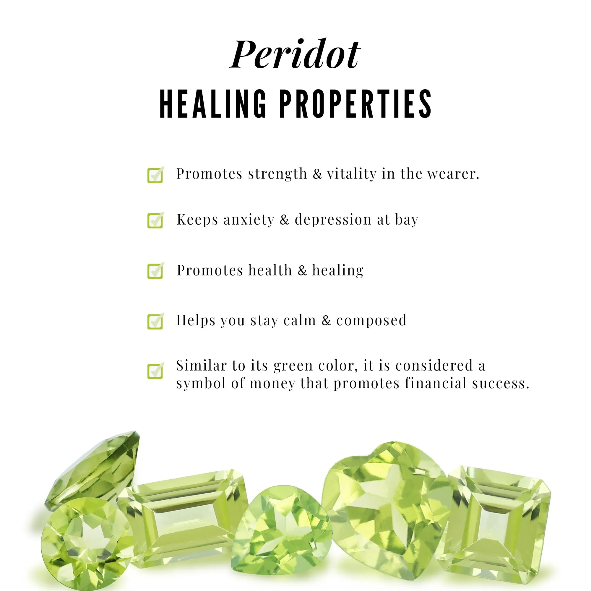 1 CT Hexagon Pendant for Women with Solitaire Round Peridot
