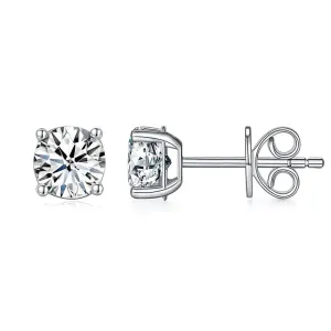 14K Gold 0.5 Carat Lab Grown Diamond Earrings (Total 1 Carat) LGE001_2