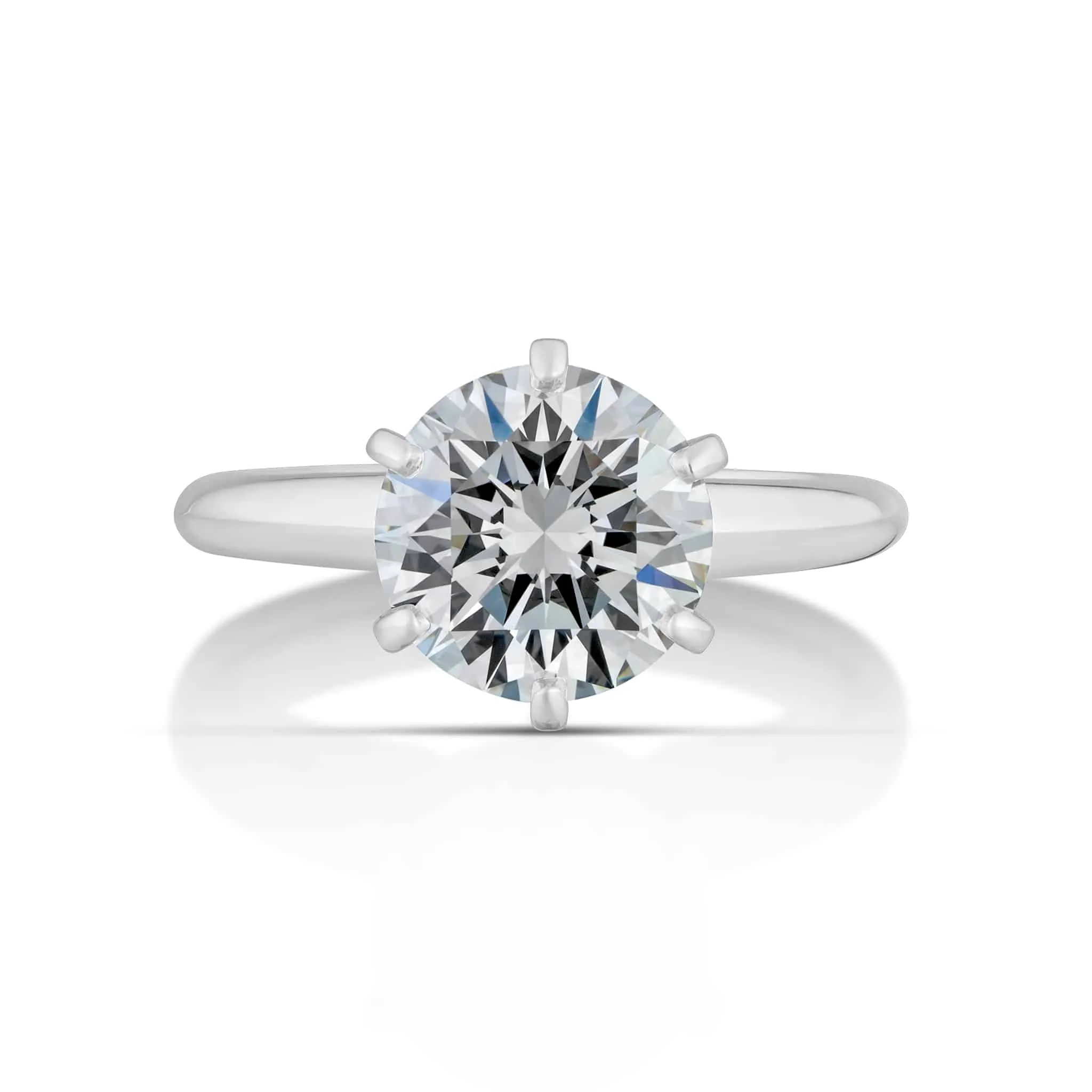 2.02 Carat Round Brilliant Solitaire Engagement Ring