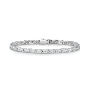 2.48 Carat Diamond Chevron Bracelet