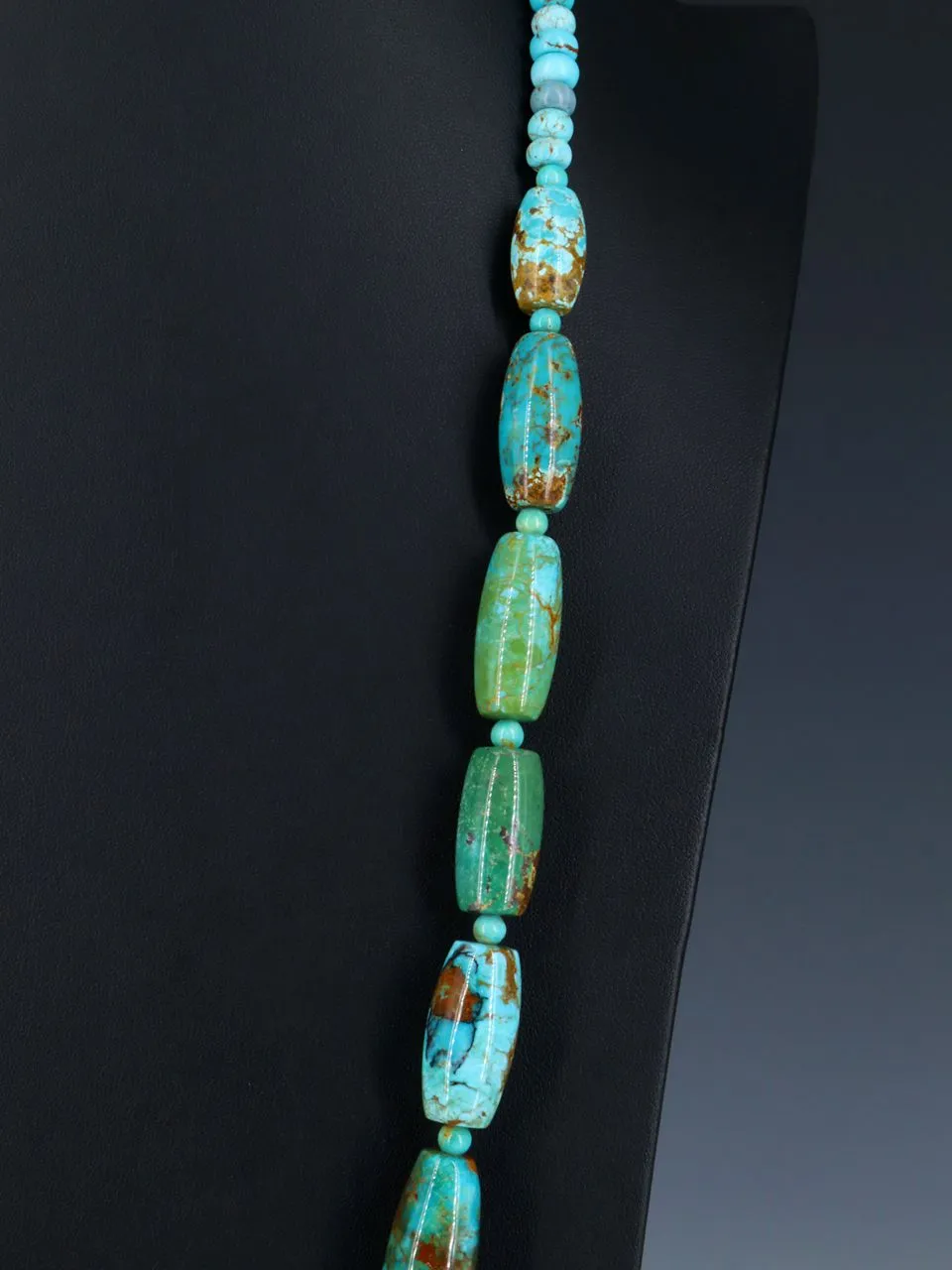 32" Single Strand Turquoise Necklace