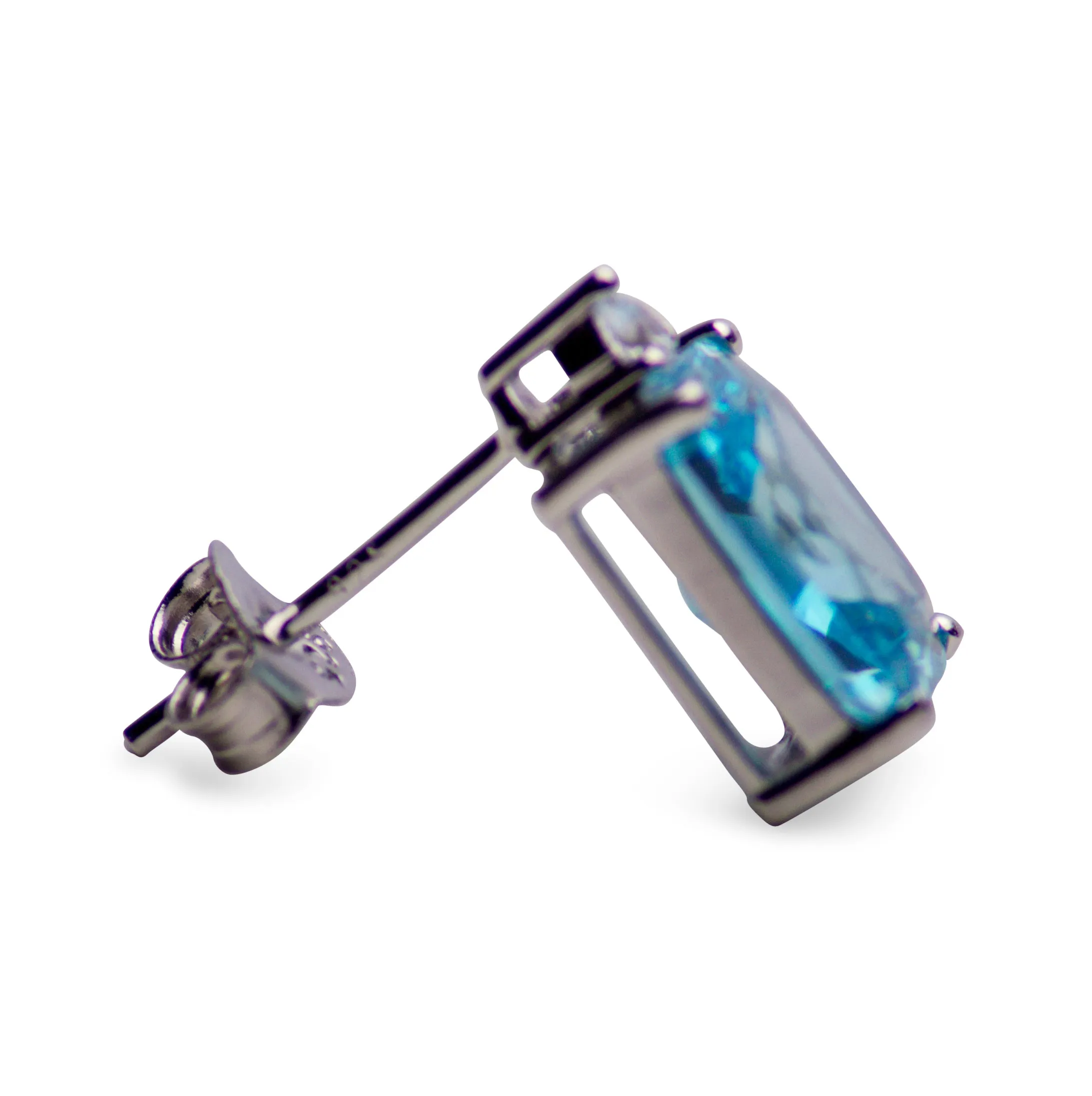 5.24 TCW Topaz Simulant Earrings