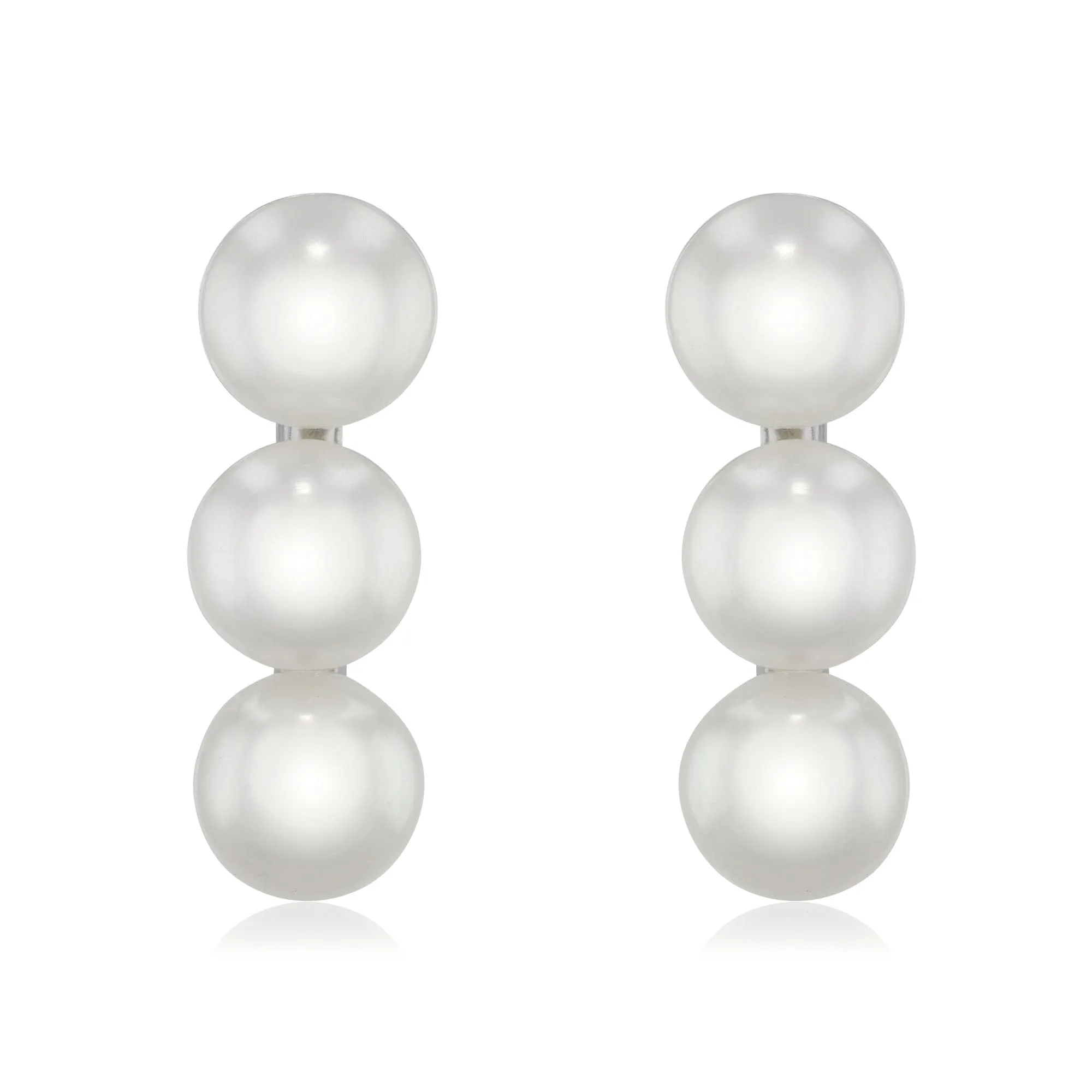 6.5-7mm Freshwater Cultured Pearl Sterling Silver Earrings