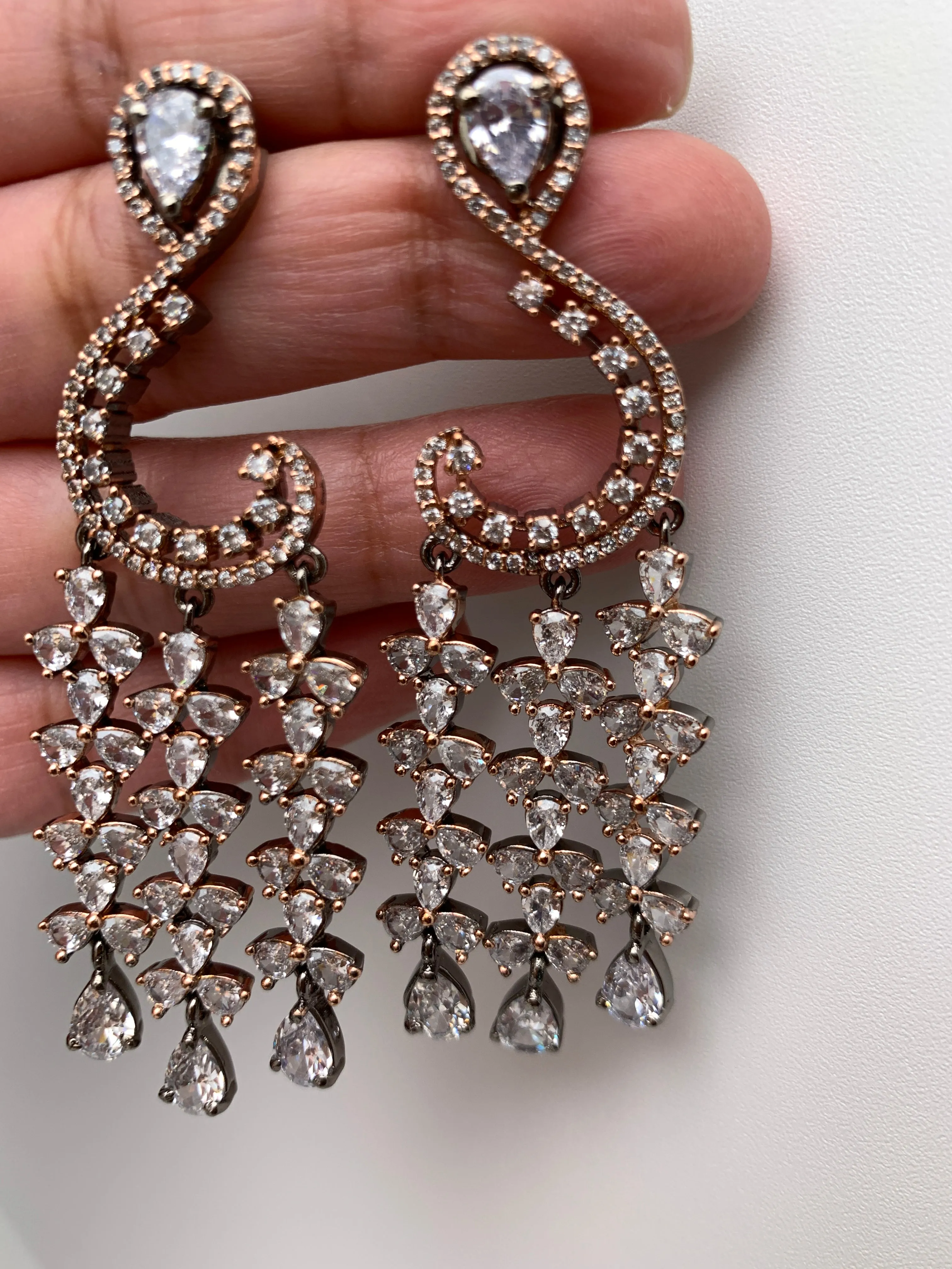AD Danglers inDual Polish in  Victorian and Silver