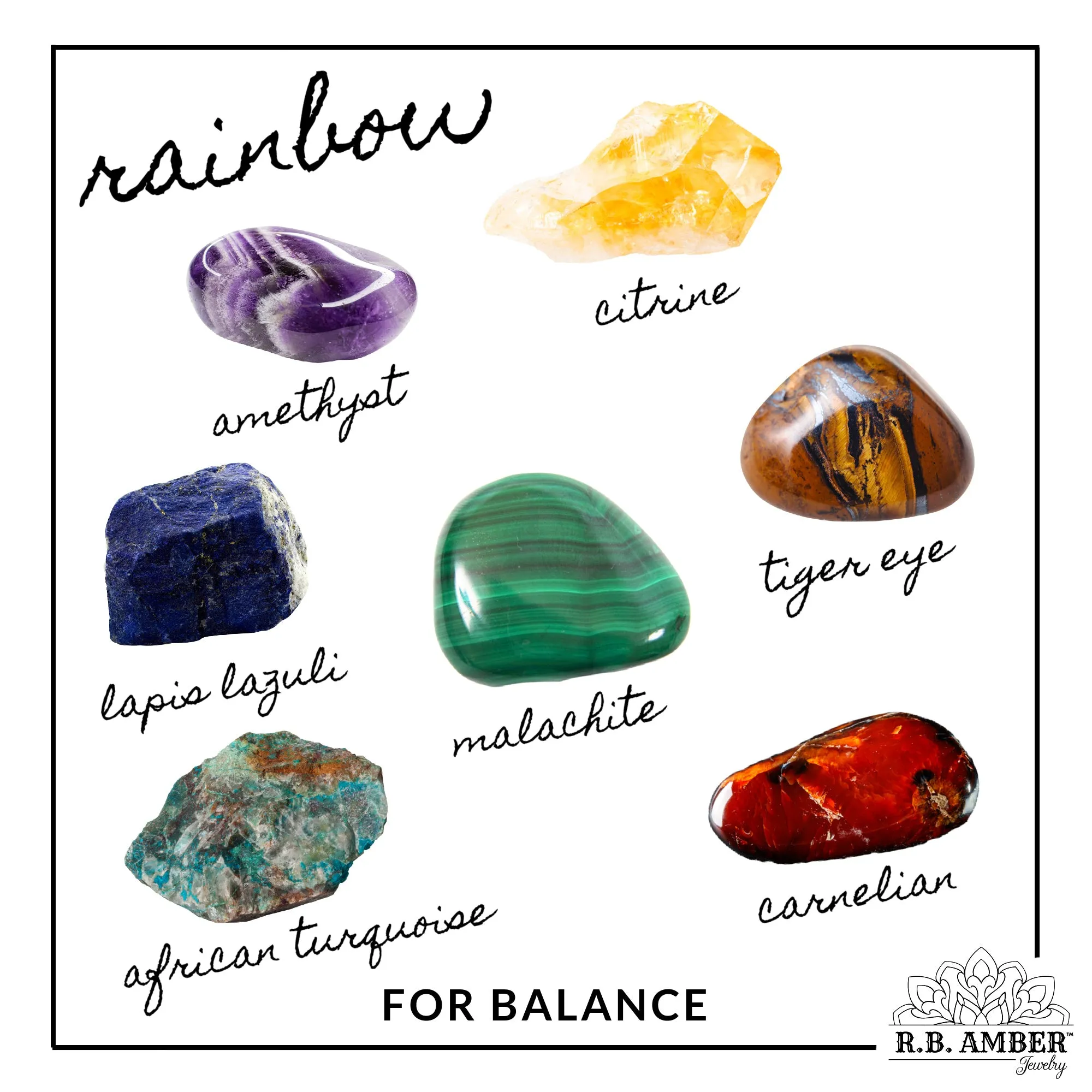 Adults | Rainbow Chakra   Raw Cherry Amber Hazelwood Bracelet
