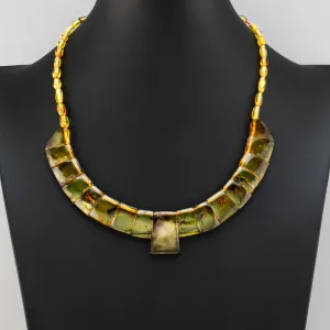 Amber Cleopatra Necklace from Mexico