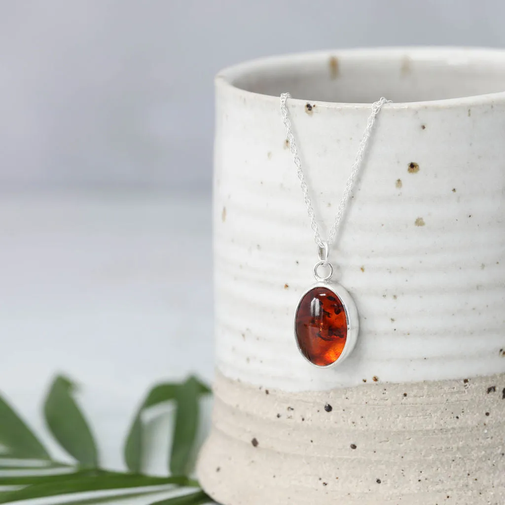 Amber Gemstone Necklace