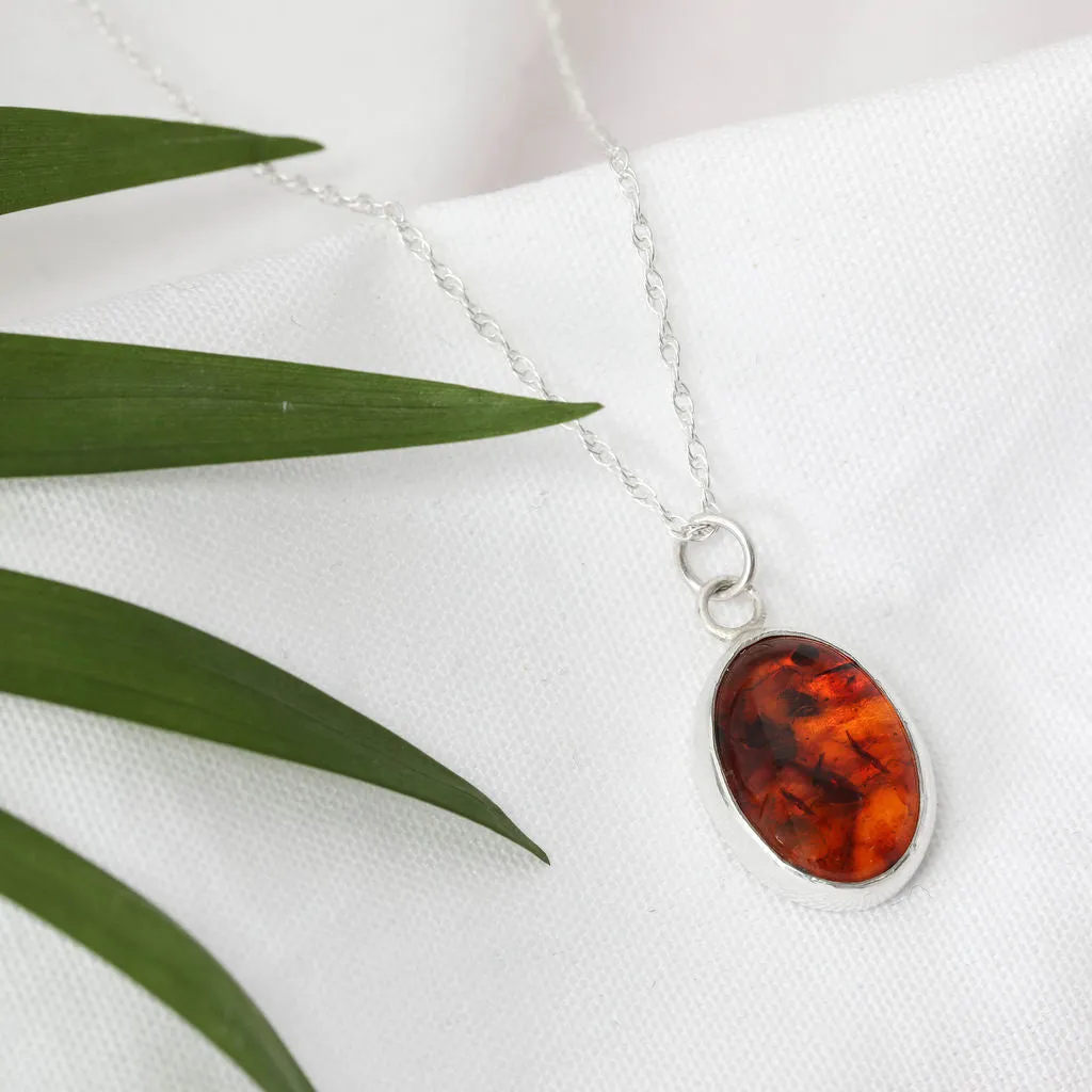 Amber Gemstone Necklace
