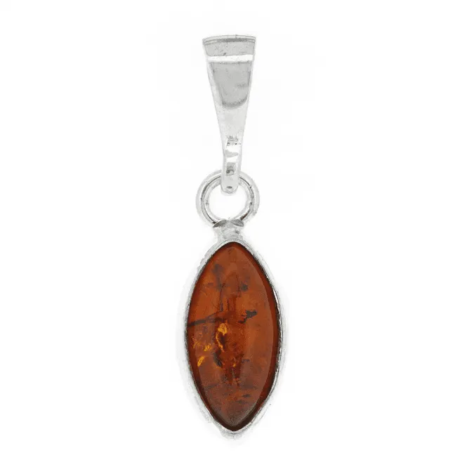 Amber Marquise Pendant