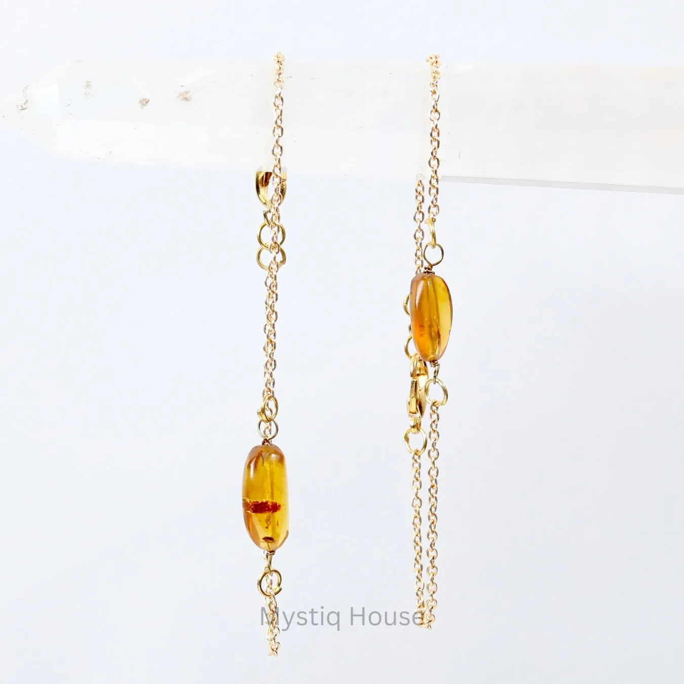 Amber Single Tumble Bracelet