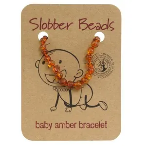 Amber Toddler Teething Bracelet (Honey Round)