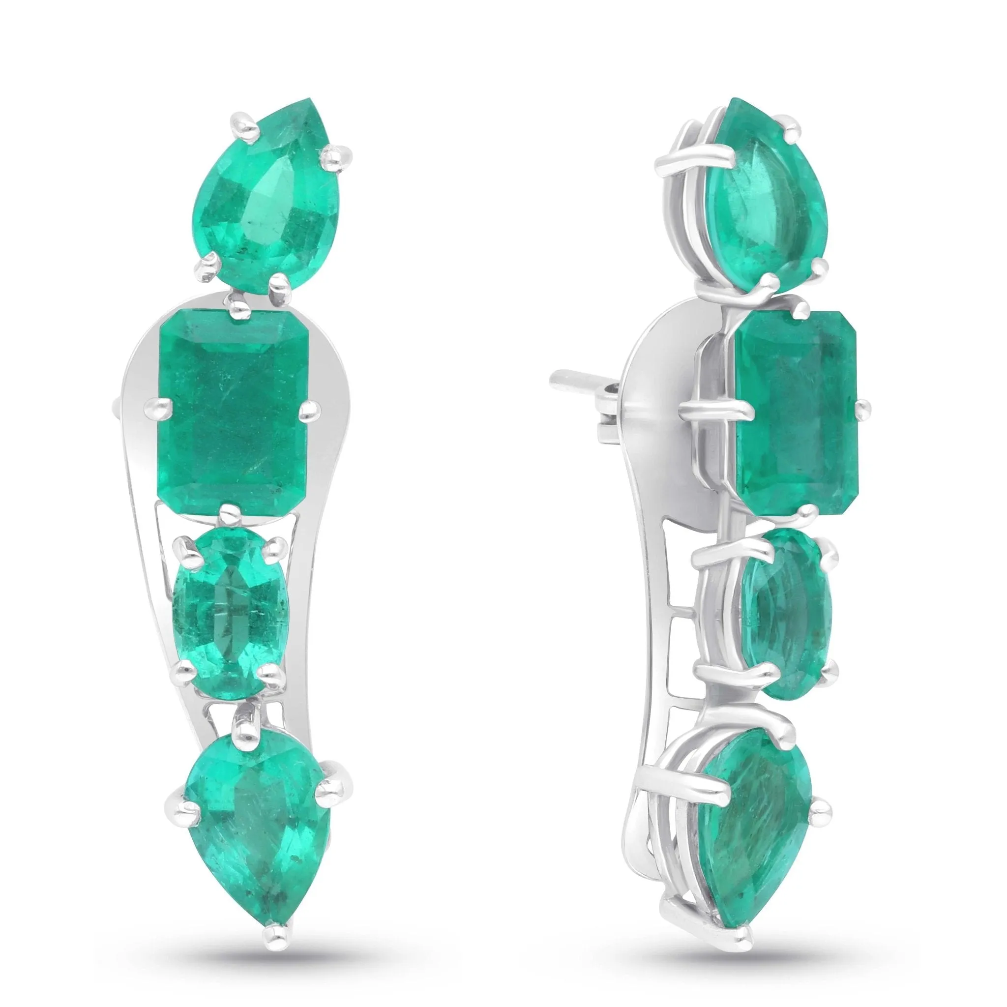 Anouk Climber Earrings - WG