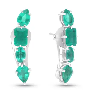 Anouk Climber Earrings - WG
