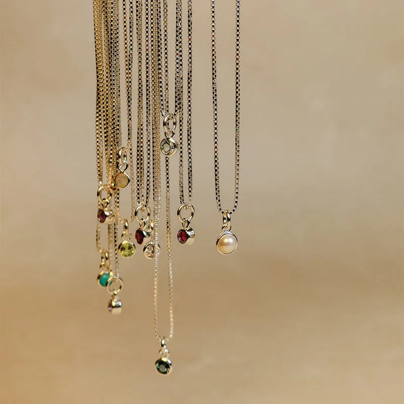 AUGUST BIRTHSTONE NECKLACE