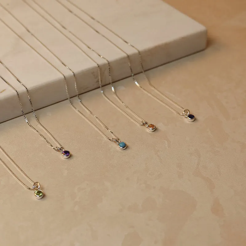 AUGUST BIRTHSTONE NECKLACE