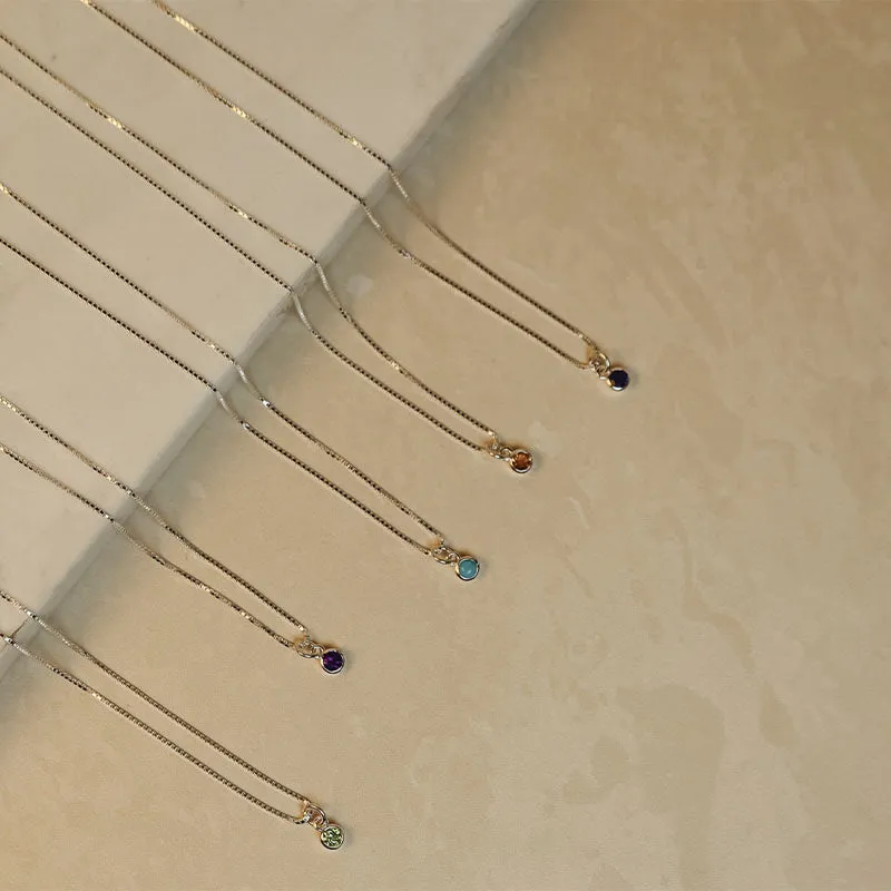 AUGUST BIRTHSTONE NECKLACE