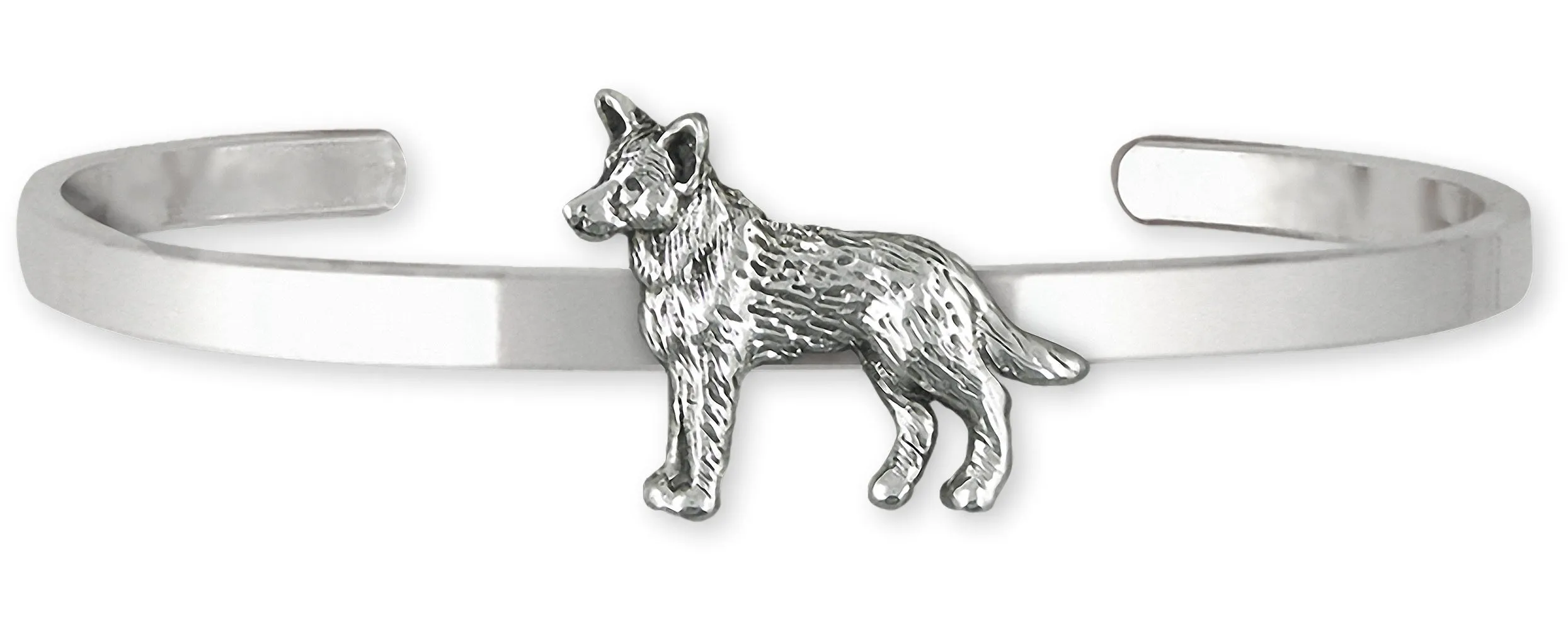 Australian Cattle Dog Jewelry Sterling Silver Handmade Cattle Dog Bracelet  ACD8-CB