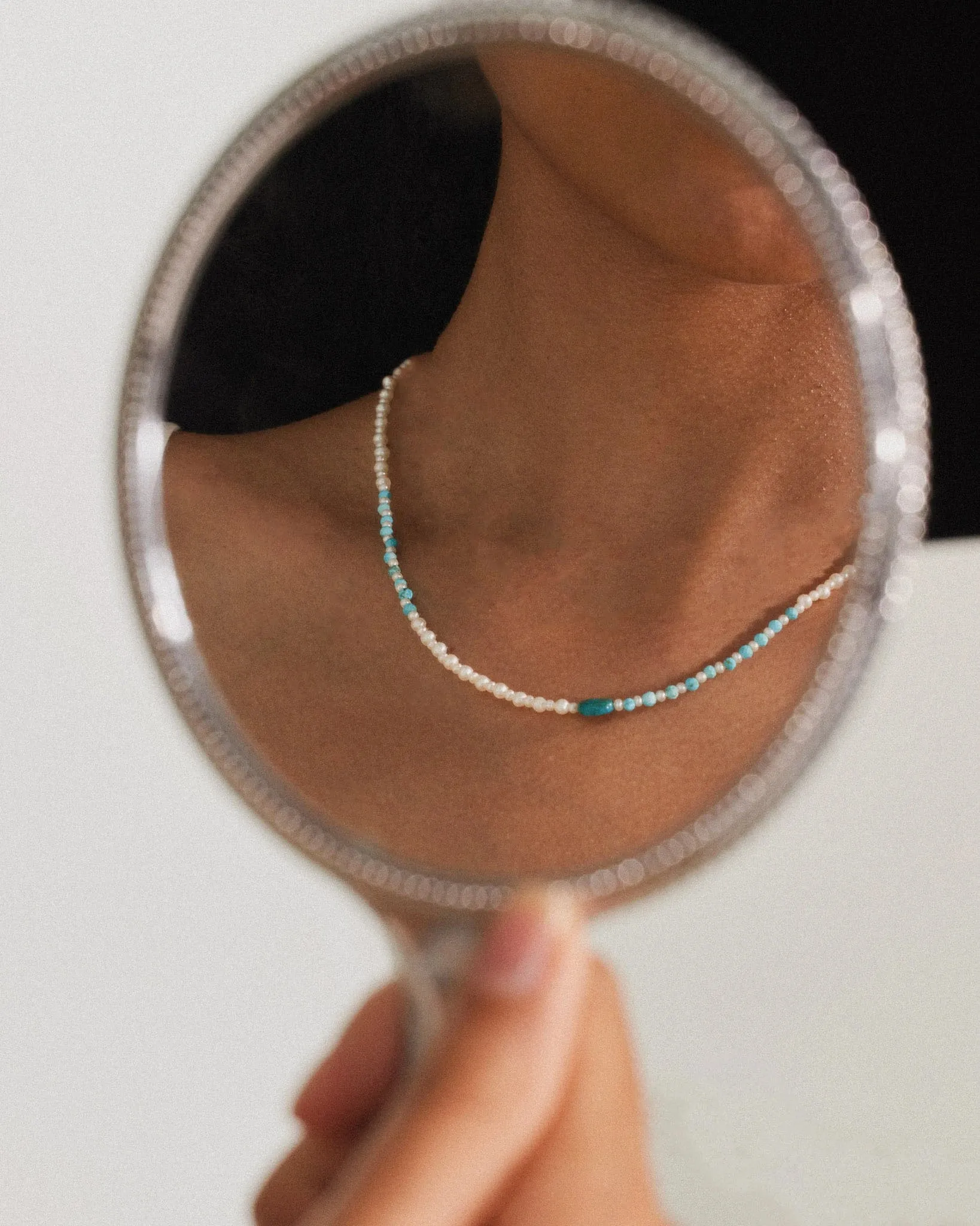 Azure Pearl Necklace