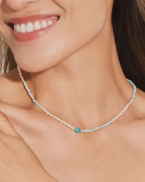 Azure Pearl Necklace