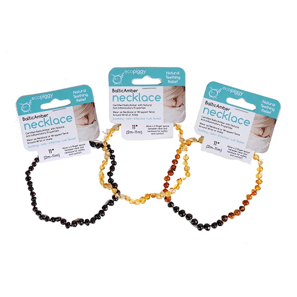 Baltic Amber Teething Necklace - Lemon