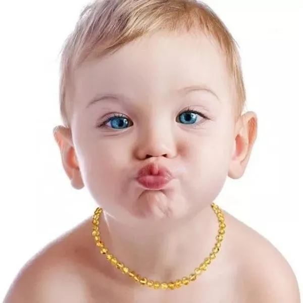 Baltic Amber Teething Necklace - Lemon