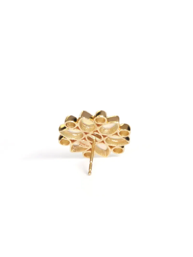 Bezel Bouquet Petal Studs