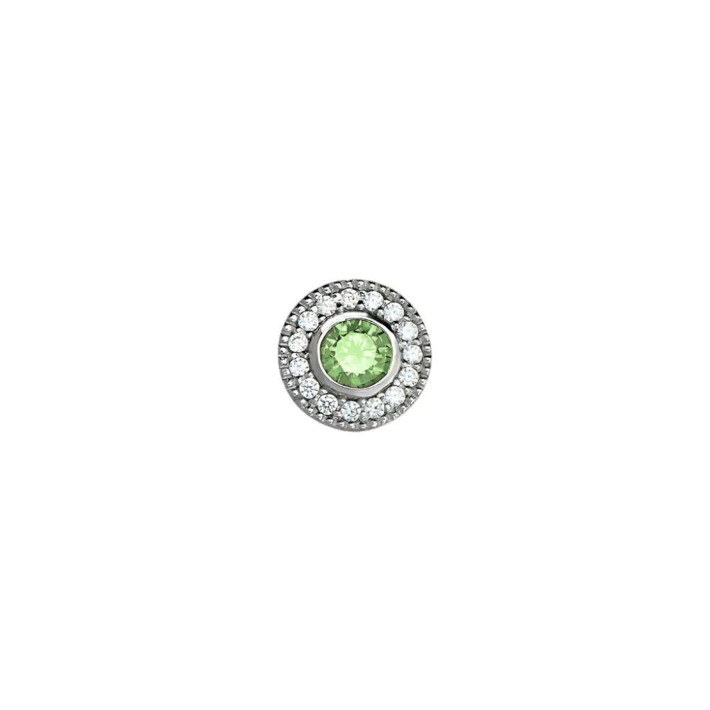 Birth Gems Peridot Necklace Charm