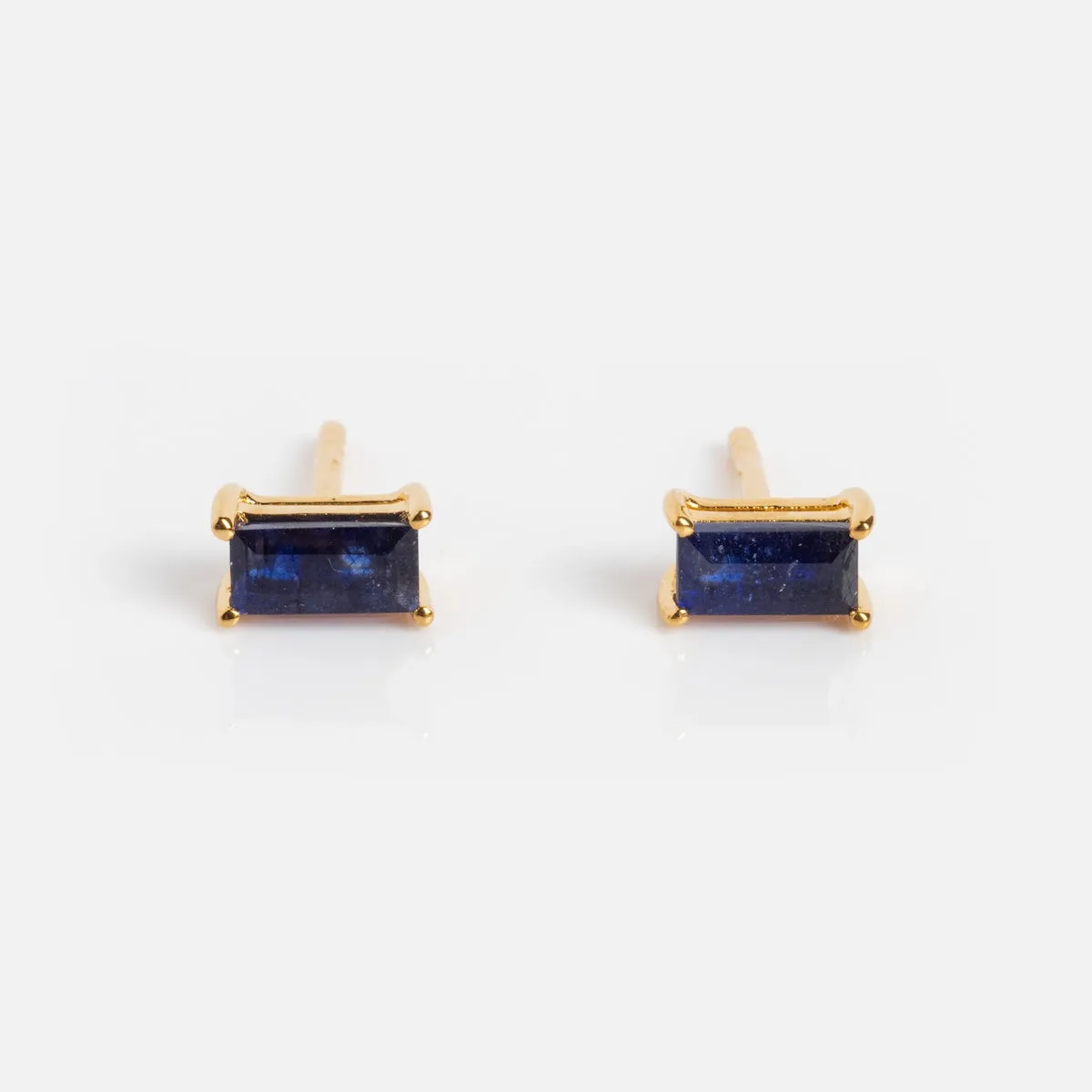 Birthstone Baguette Studs