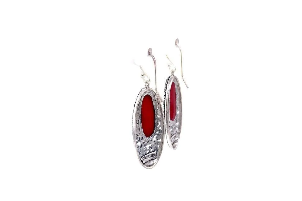 Bliss Earrings- Coral