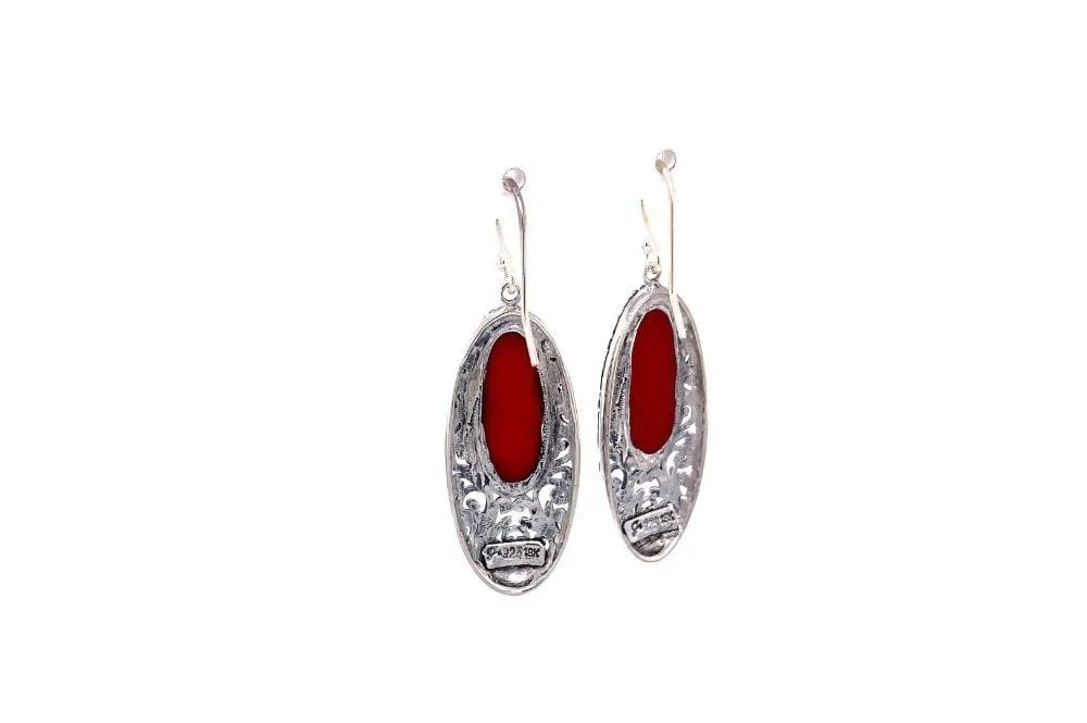Bliss Earrings- Coral