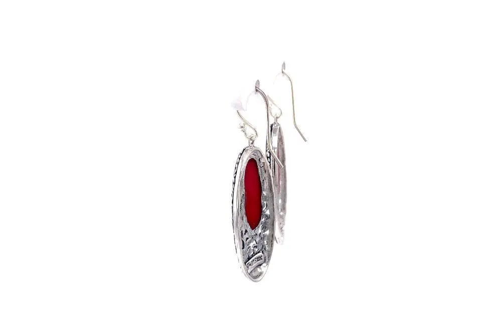 Bliss Earrings- Coral
