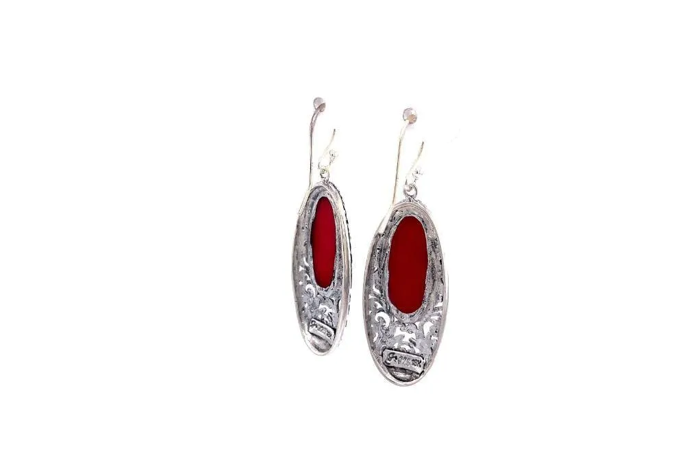 Bliss Earrings- Coral