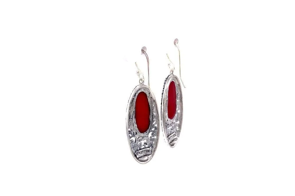 Bliss Earrings- Coral