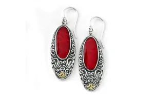 Bliss Earrings- Coral