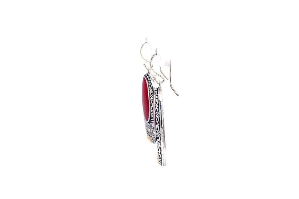Bliss Earrings- Coral