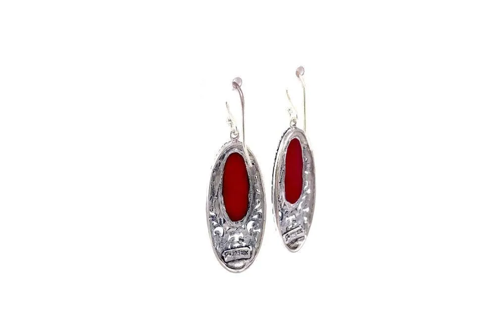 Bliss Earrings- Coral