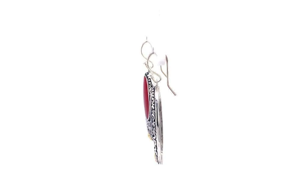 Bliss Earrings- Coral