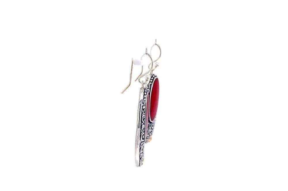 Bliss Earrings- Coral