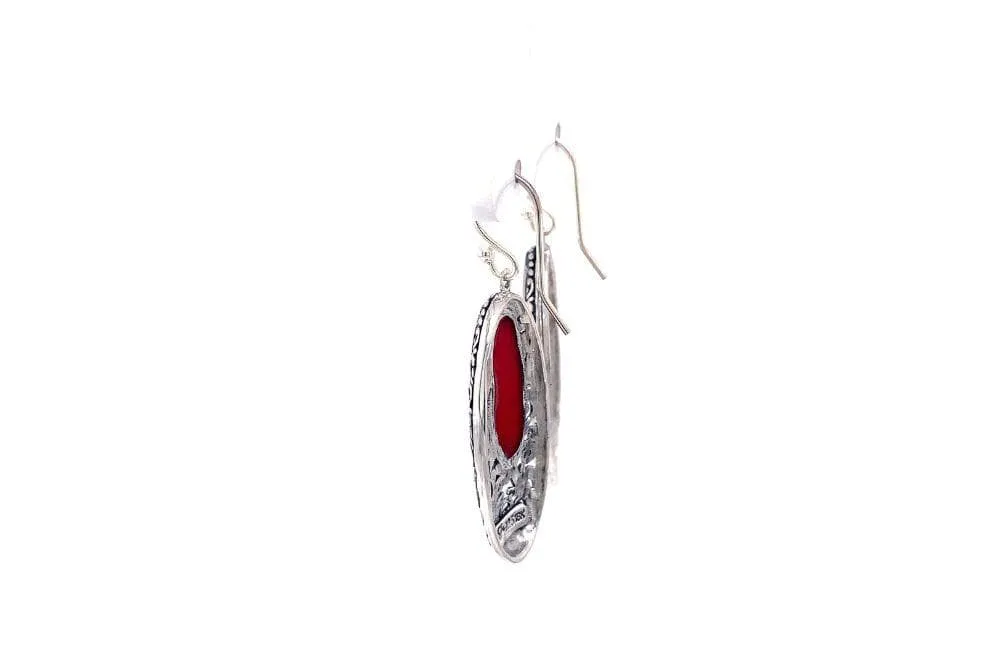 Bliss Earrings- Coral