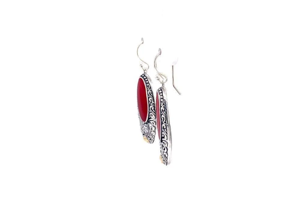 Bliss Earrings- Coral