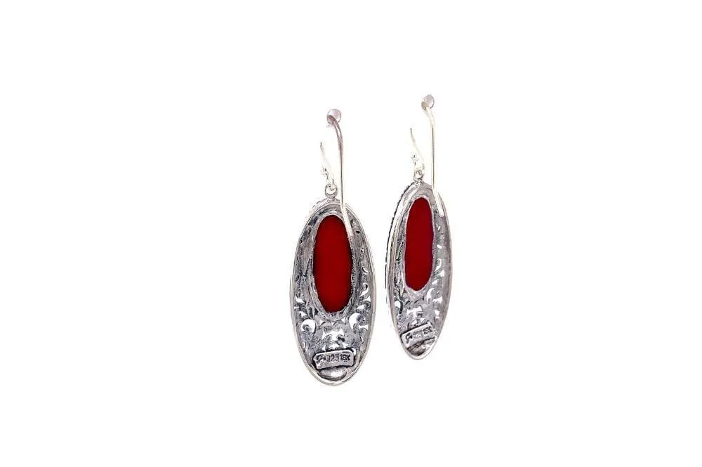 Bliss Earrings- Coral