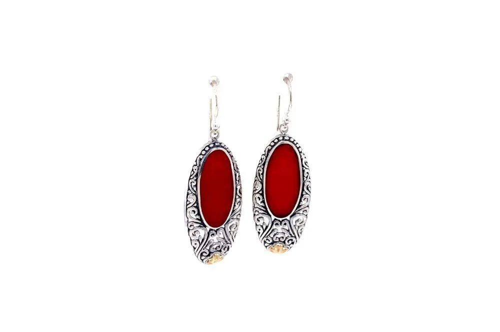 Bliss Earrings- Coral