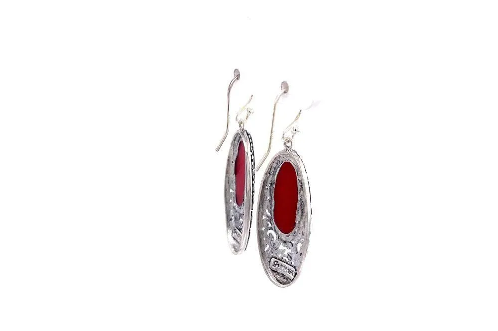 Bliss Earrings- Coral