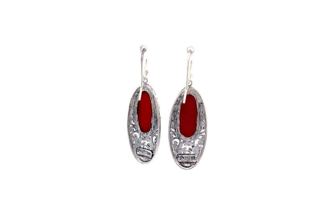 Bliss Earrings- Coral