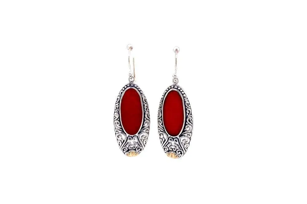 Bliss Earrings- Coral