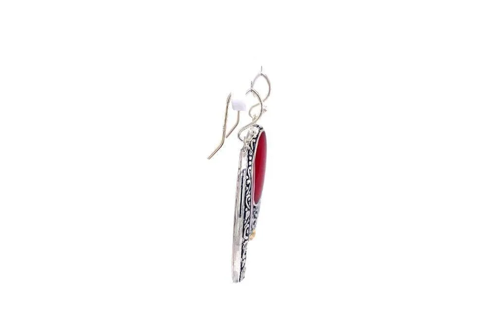 Bliss Earrings- Coral