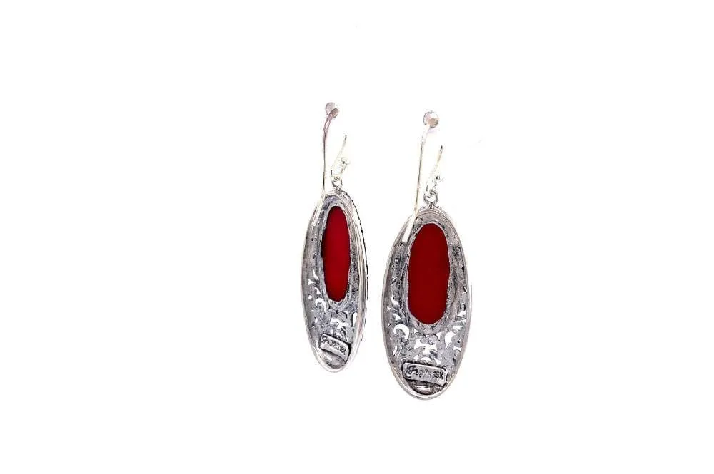Bliss Earrings- Coral